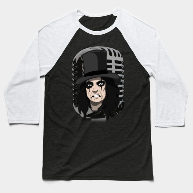 Alice Cooper Baseball T-Shirt by EnegDesign